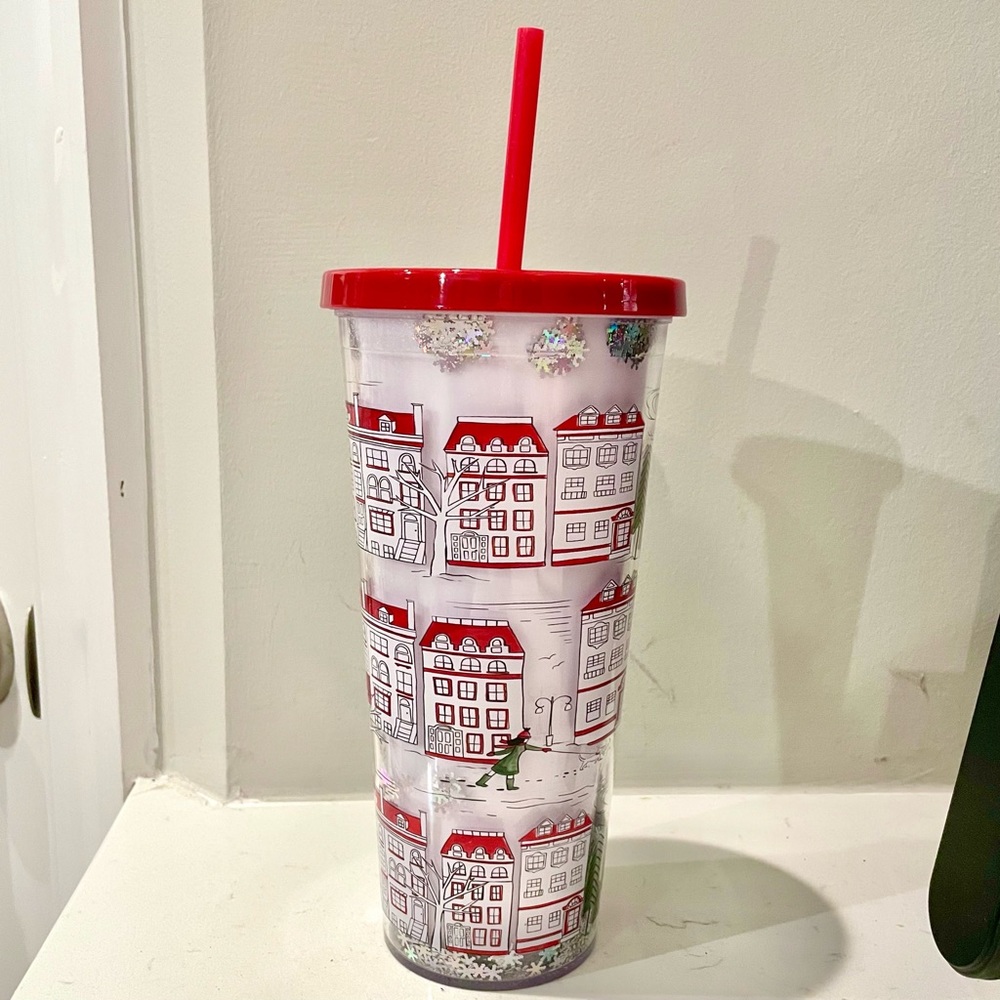 Molly Hatch for Steel Mill Drinking Tumbler Winter Scene Anthropologie